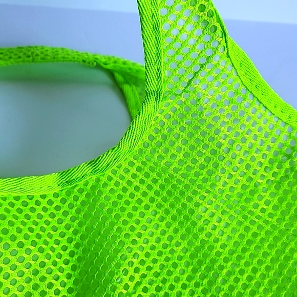 Green Mesh Multipurpose Tote Bag - Picture 6 of 13